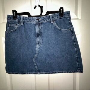 Topshop Blue Denim Mini Skirt Women’s 12